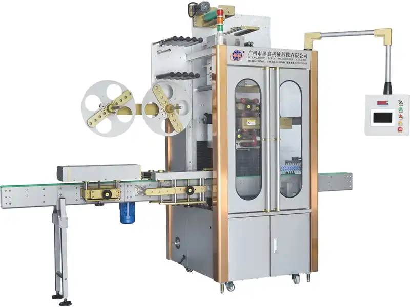 Trapping label machine